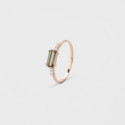 Anillo de oro 18k con diamantes y turmalina