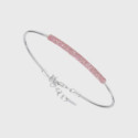 Pulsera Plata 925 mm-Rosa Tokyo