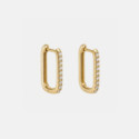 Criolla Oro 9 Kts-Rectangular Circonitas