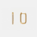 Criolla Oro 9 Kts-Rectangular Circonitas